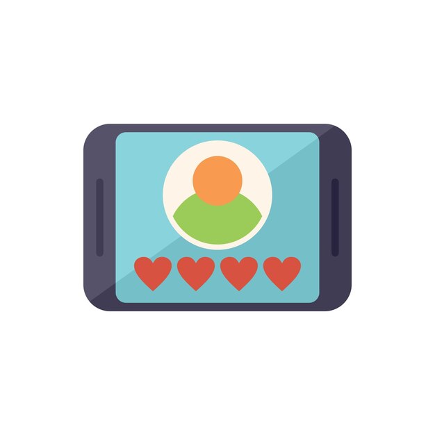 Icono de credibilidad del cliente vector plano Promesa de confianza Tasa de revisión aislada