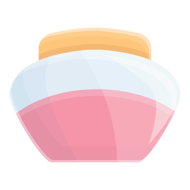 Icono de crema nutritiva coreana Caricatura de icono de vector de crema nutritiva coreana para diseño web aislado sobre fondo blanco