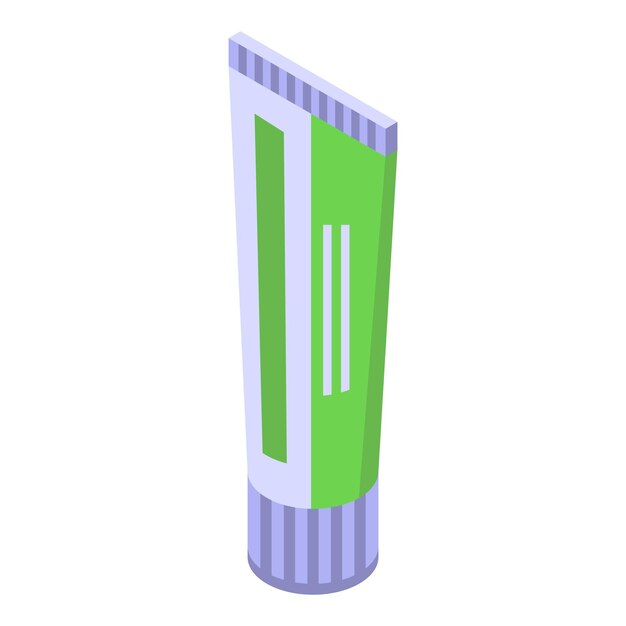 El icono de la crema de protección del tatuaje vector isométrico Rocker party