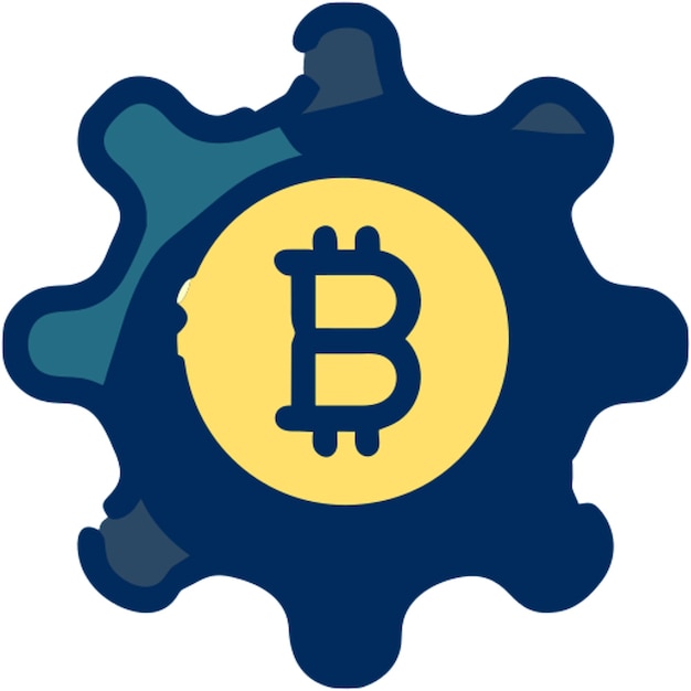 icono de criptomoneda línea rota