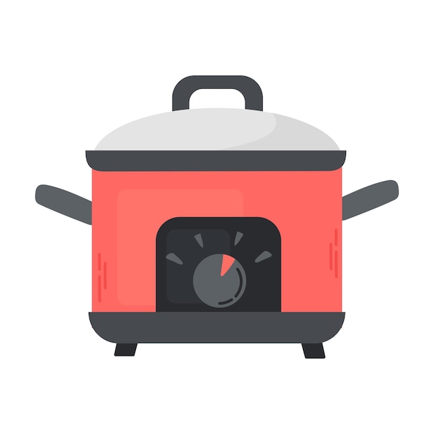 El icono de Crockpot, el clipart, el avatar, el logotipo, el concepto, la ilustración aislada.