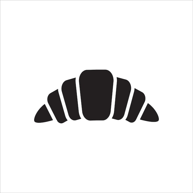 El icono del croissant Simlpe diseño arte eps 10