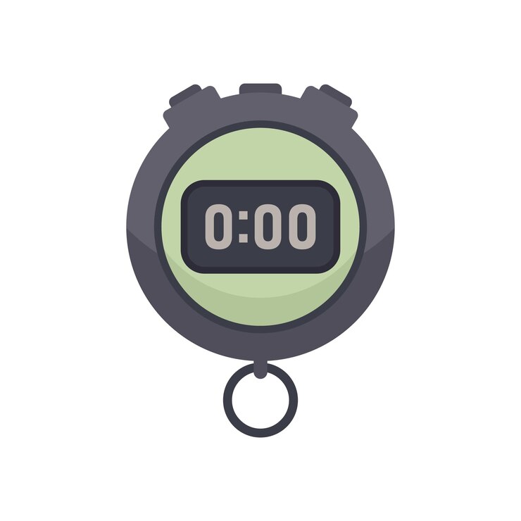 Vector icono de cronómetro de alarma vector plano detener el reloj temporizador de reloj aislado