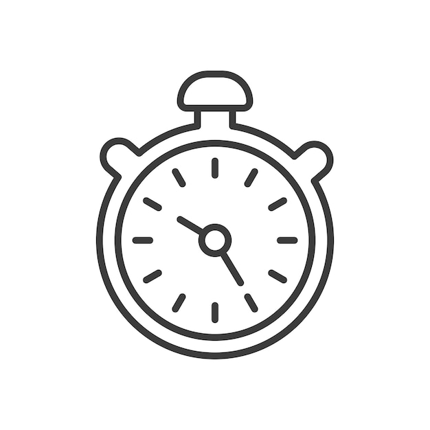 El icono del cronómetro establece el cronómetro de inicio rápido, el símbolo vectorial del temporizador, el icono del contador, la cuenta atrás, el pictograma, la entrega rápida, el signo de entrega urgente, el símbolo de entrega en negro, el estilo rellenado y delineado.