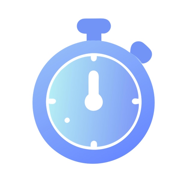 icono del cronómetro formas de color gradiente