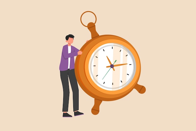Icono de cronómetro Medición de cronometraje de la gestión del tiempo y el concepto de fecha límite Ilustración de vector gráfico plano coloreado aislado