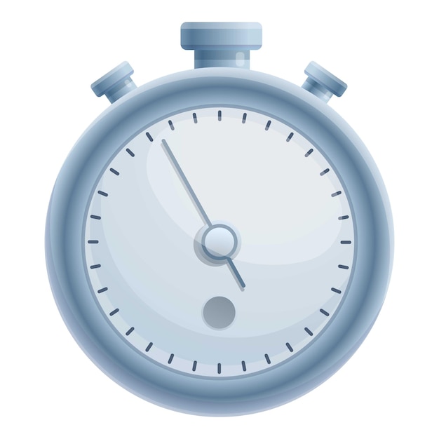 Icono de cronómetro de velocidad vector de dibujos animados Reloj temporizador Tiempo de reloj