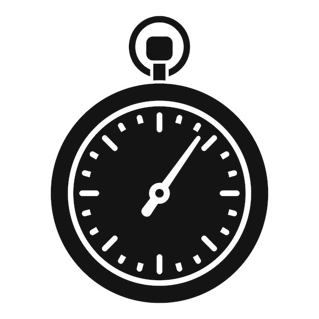 Icono de cronómetro de velocidad vector simple Cronómetro Temporizador de reloj