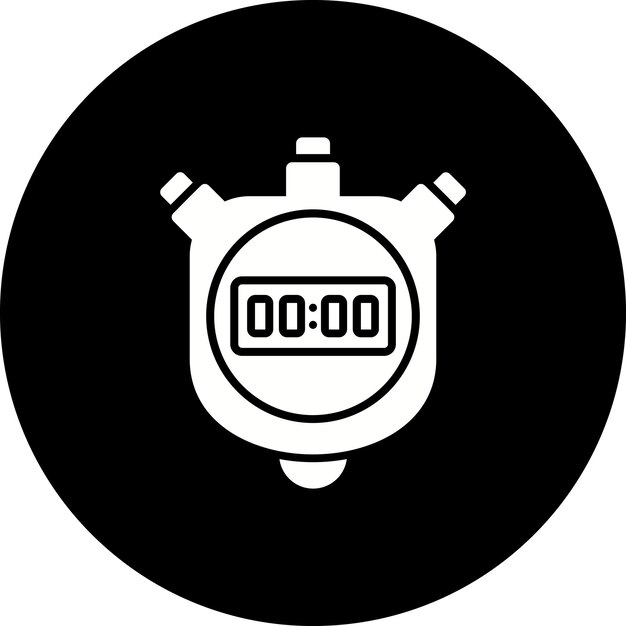 Vector icono del cronómetro