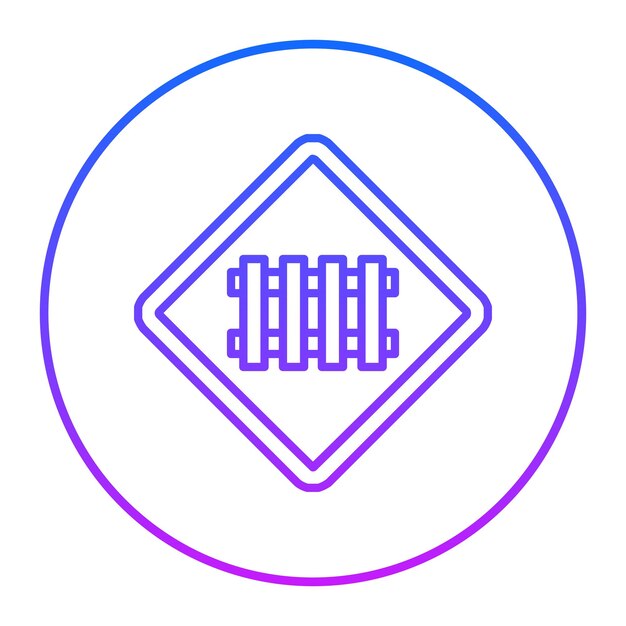 Icono de cruce de ferrocarril