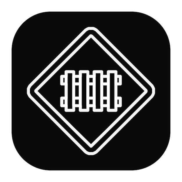 Icono de cruce de ferrocarril