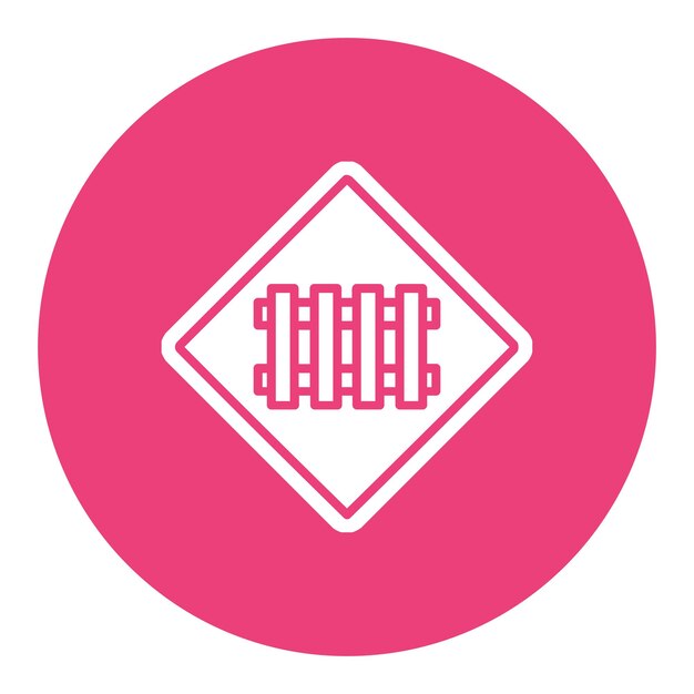 Icono de cruce de ferrocarril