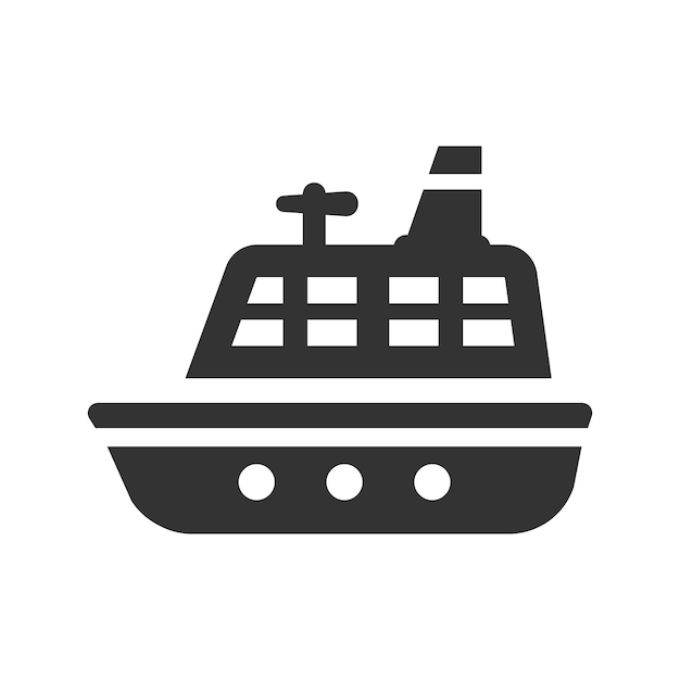 Vector icono de un crucero