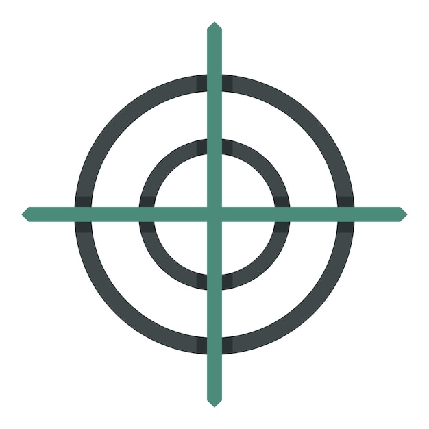 Icono de cruz Ilustración plana del icono de vector de cruz para diseño web