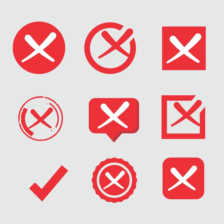 Vector icono de cruz