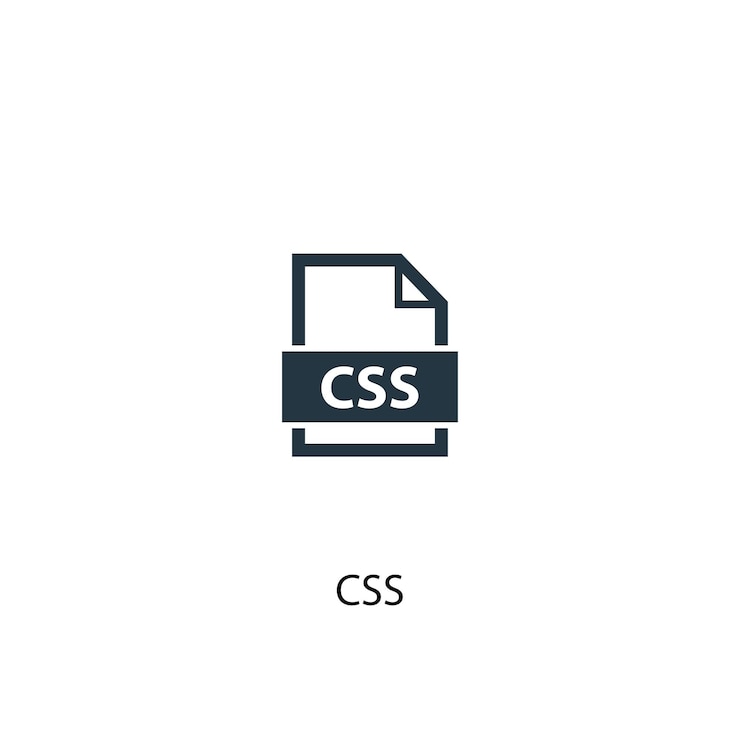 Vector icono de css. ilustración de elemento simple. diseño de símbolo de concepto css. se puede utilizar para web y móvil.
