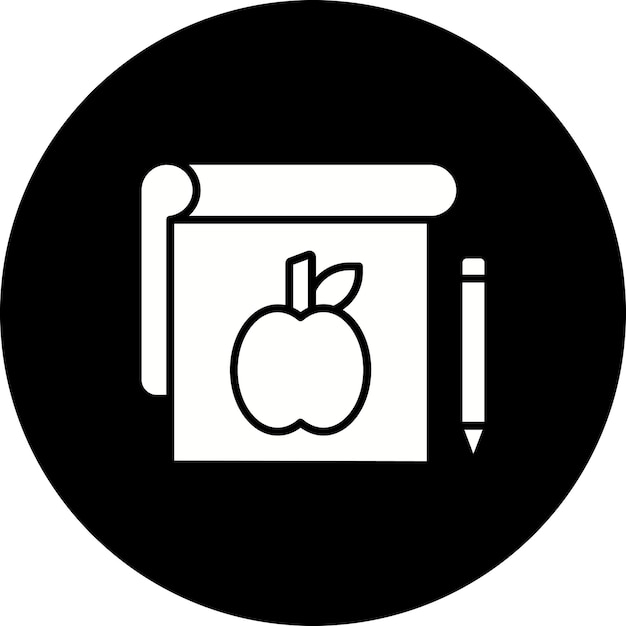 Icono de cuaderno de dibujo