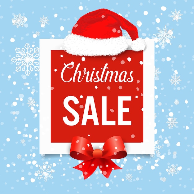 Icono y cuadrado de venta de Navidad.