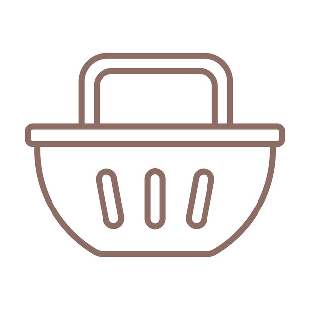 Icono de la cubeta de compras