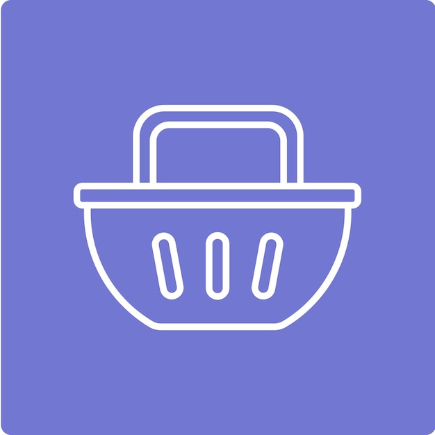 Icono de la cubeta de compras