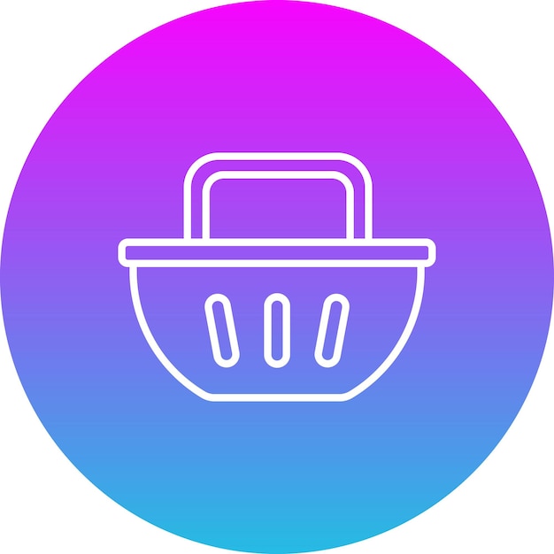 Icono de la cubeta de compras