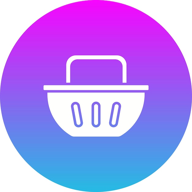 Icono de la cubeta de compras