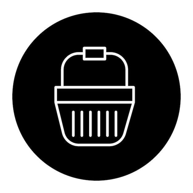 Icono de la cubeta de compras