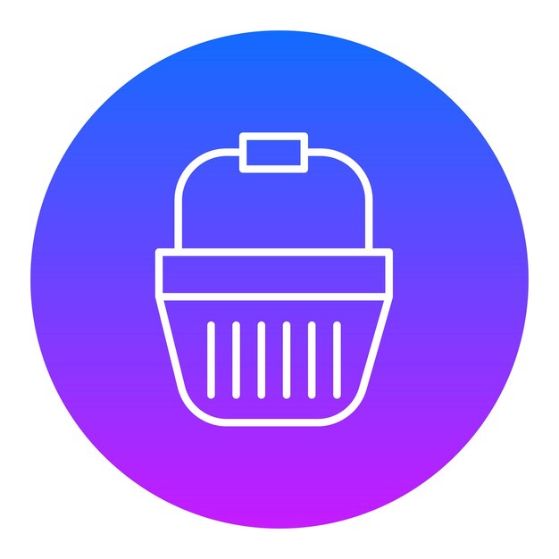 Icono de la cubeta de compras