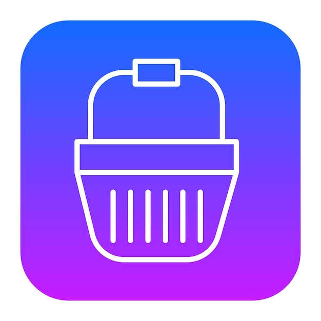 Icono de la cubeta de compras