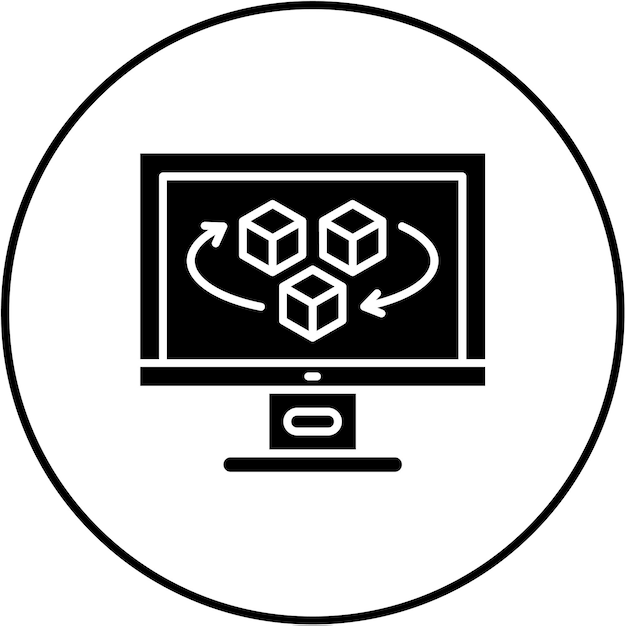 Icono del cubo 3D