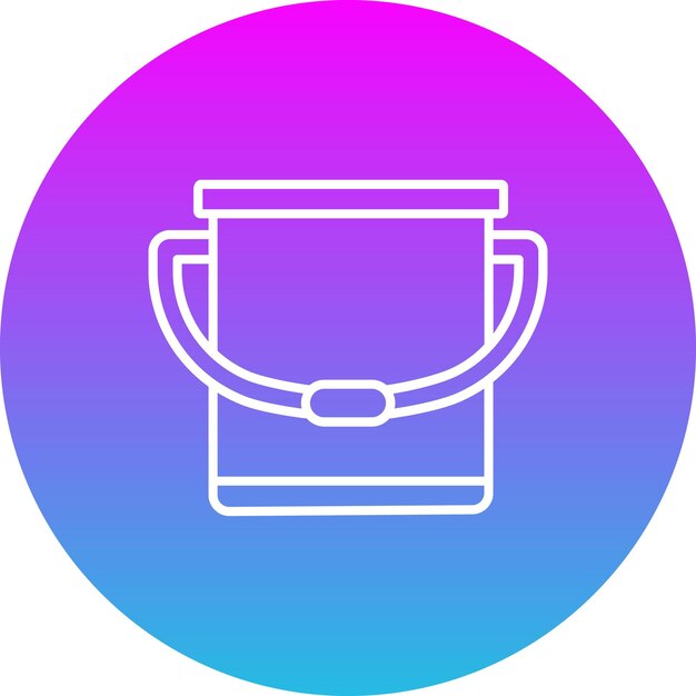 Icono del cubo de agua