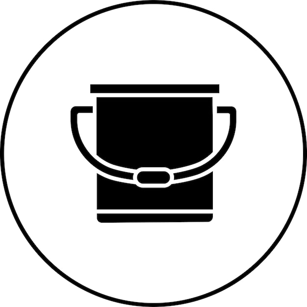 Icono del cubo de agua
