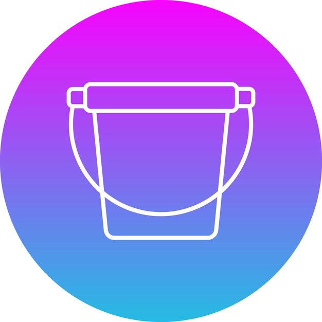 Icono del cubo de agua