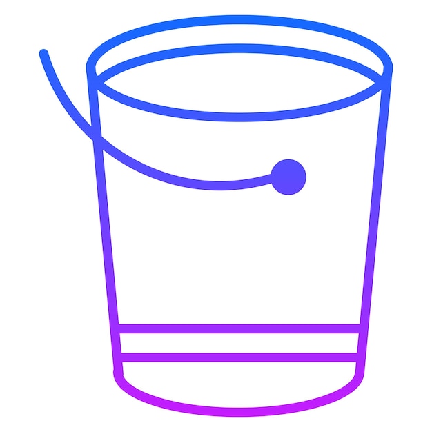 Icono del cubo de agua