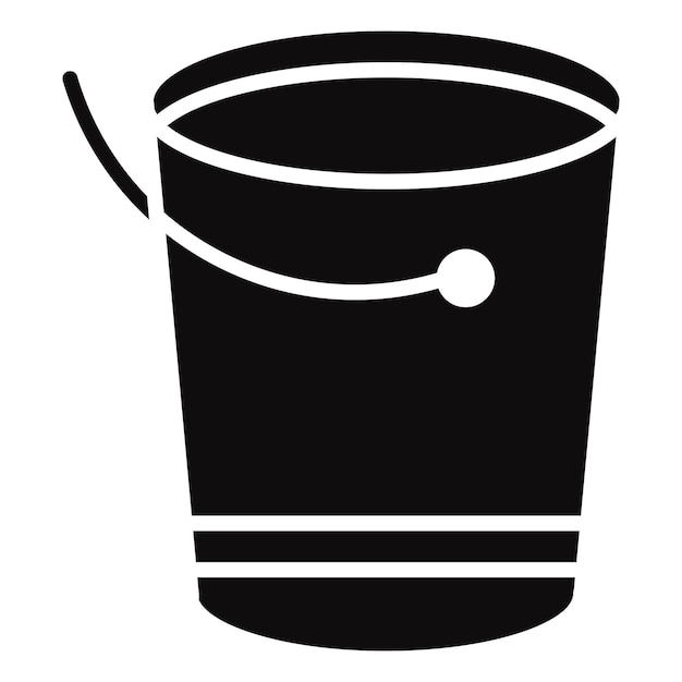 Icono del cubo de agua