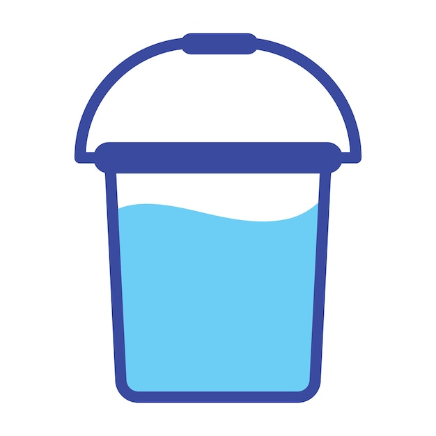Icono del cubo de agua