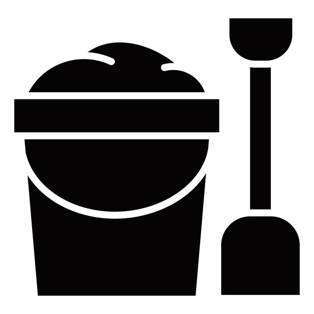El icono del cubo de arena