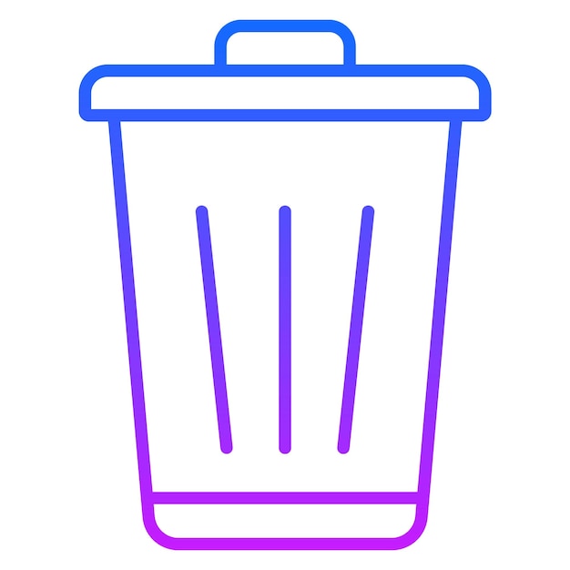 Icono del cubo de la basura