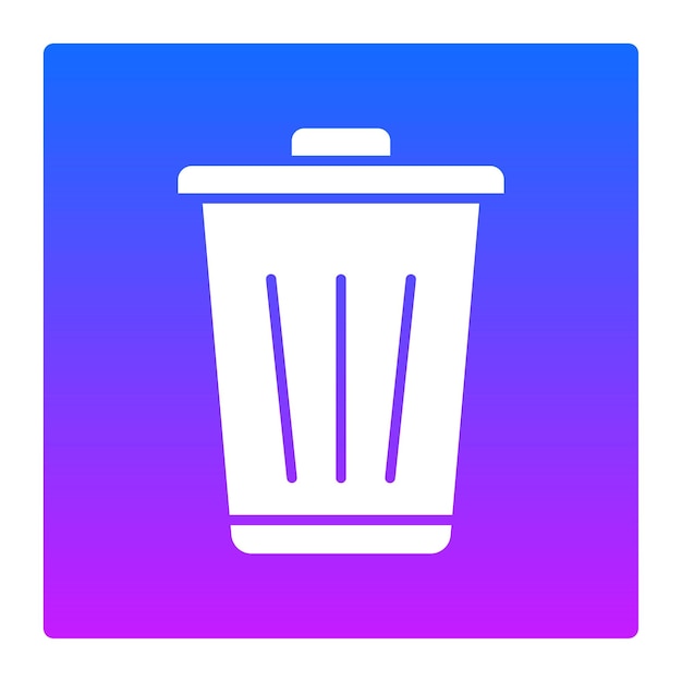 Icono del cubo de la basura