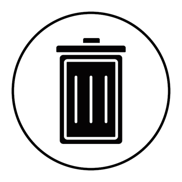 Icono del cubo de la basura