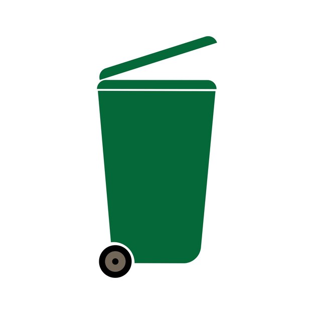 El icono del cubo de la basura