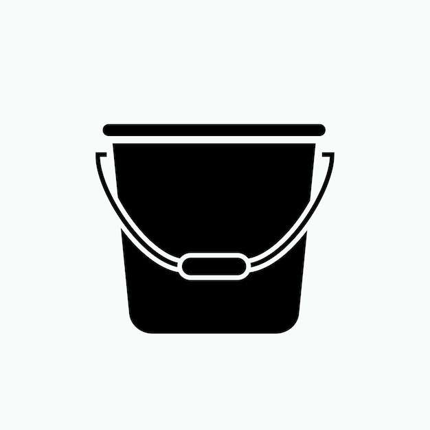 Icono Cubo Elemento Artículos Para El Hogar Equipo Doméstico Recipiente Plástico