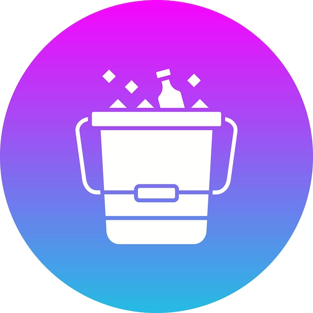 El icono del cubo de hielo
