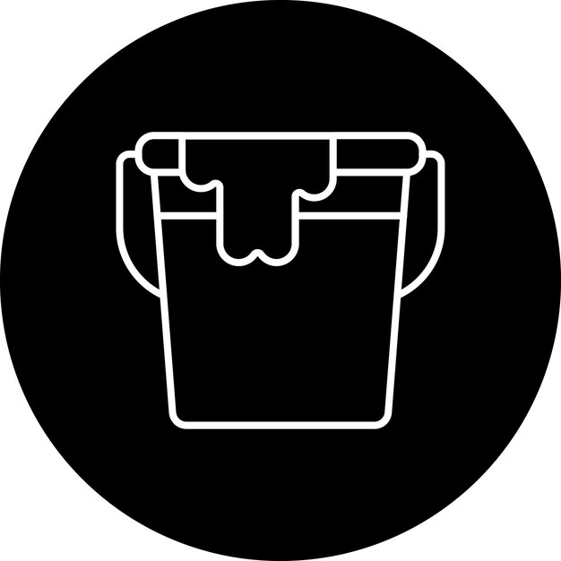 Icono del cubo de pintura