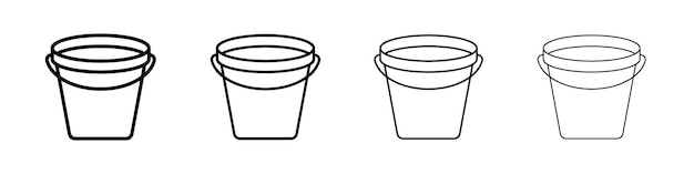 Ícono de cubo Signo de ilustración plana