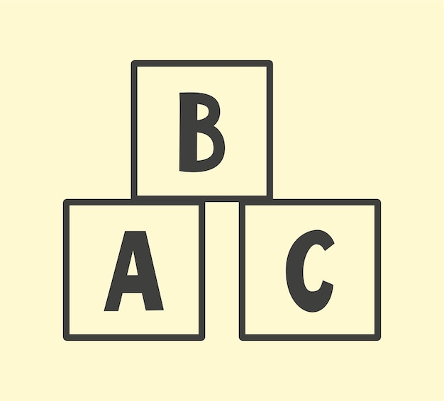 Icono de cubos de bebé