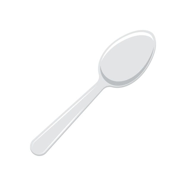 Icono de cuchara en estilo plano Ilustración vectorial de cuchara de té en un fondo aislado Concepto de negocio de letrero de cuchara