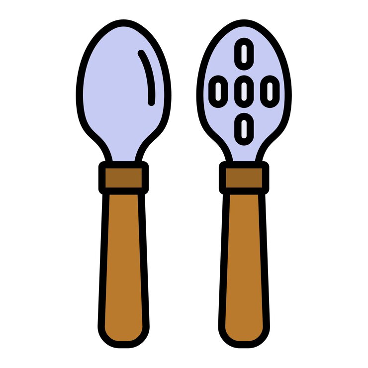 Vector icono de las cucharas