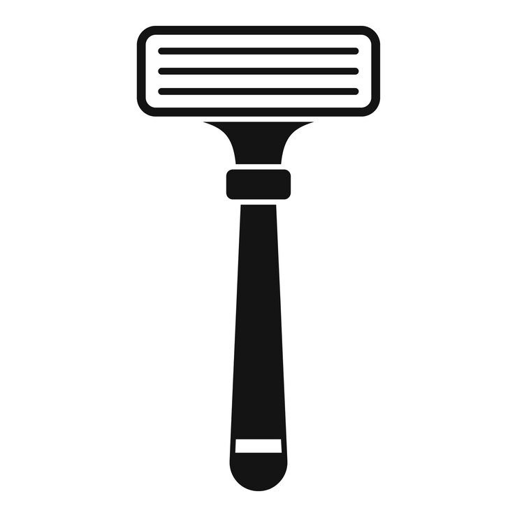 Vector icono de cuchilla de afeitar ilustración simple del icono de vector de cuchilla de afeitar para diseño web aislado sobre fondo blanco