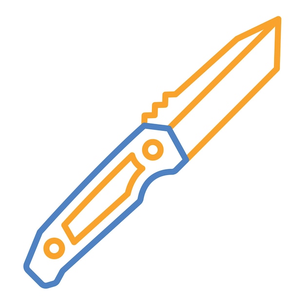 Icono del cuchillo de bolsillo